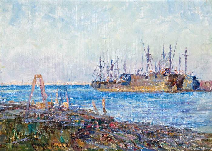 Ships, Williamstown by Frederick McCubbin, Frederick Mccubbin